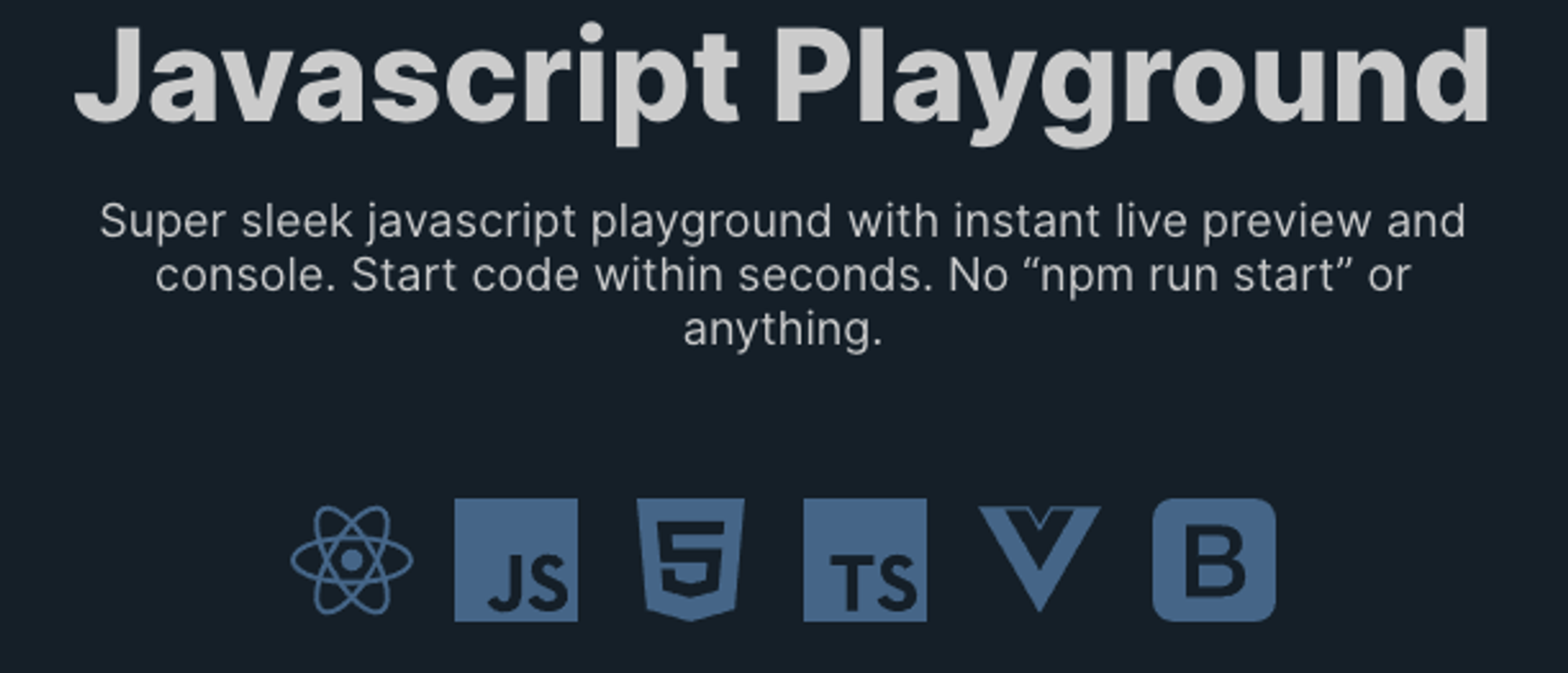JavaScript Playground